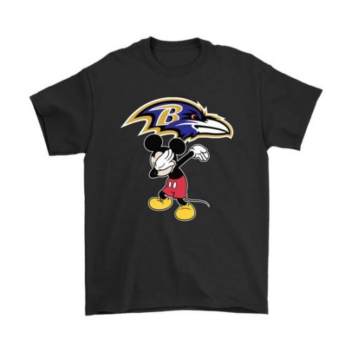 Dabbing Mickey Flippin' Love Baltimore Ravens Football Shirts DAP