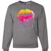 Dripping Neon Lips Sweatshirt AY
