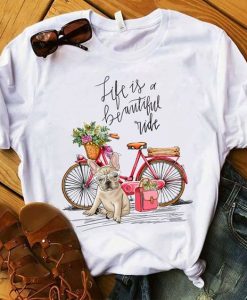 French bulldog Bike T-shirt ZNF08