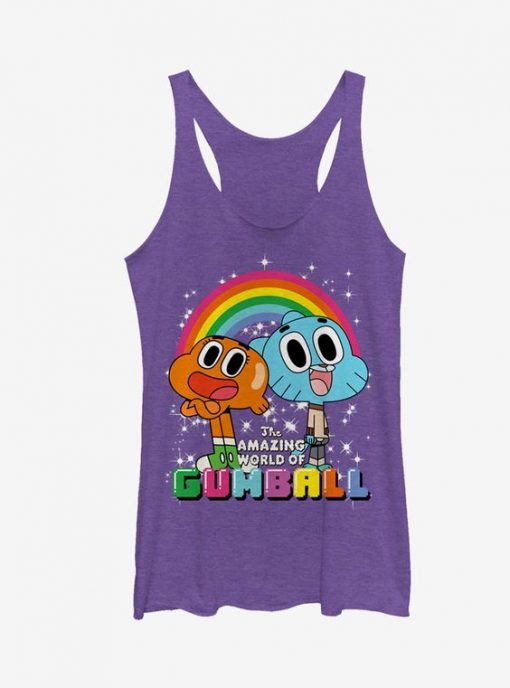 Gumball Darwin Rainbow Girls Tanks ZNF08