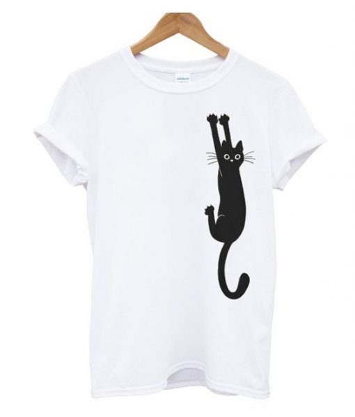Hanging Cat T Shirt DAP