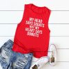 Head Says Squats Heart Says Donuts TANK TOP ZNF08