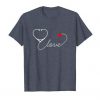 Heart Beats Nurse Valentines Day T-Shirt ZNF08