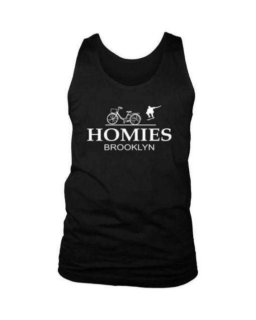 Homies Brooklyn Inspired Logo Parody Men's Tank Top DAP