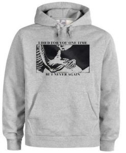 I Died For You One Time But I Never Again Hoodie ZNF08