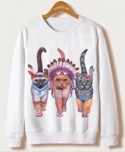 Indians Cats Sweatshirt ZNF08