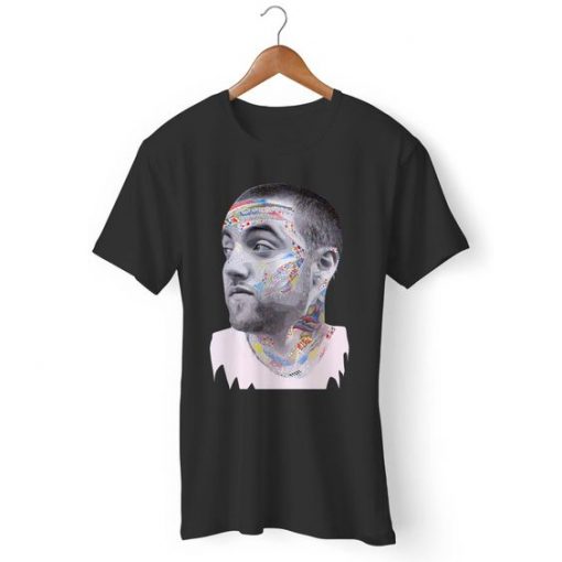 Mac Miller Faces Art Man's T-Shirt DAP