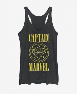 Marvel Captain Marvel Yellow Marvel Girls Tank ZNF08