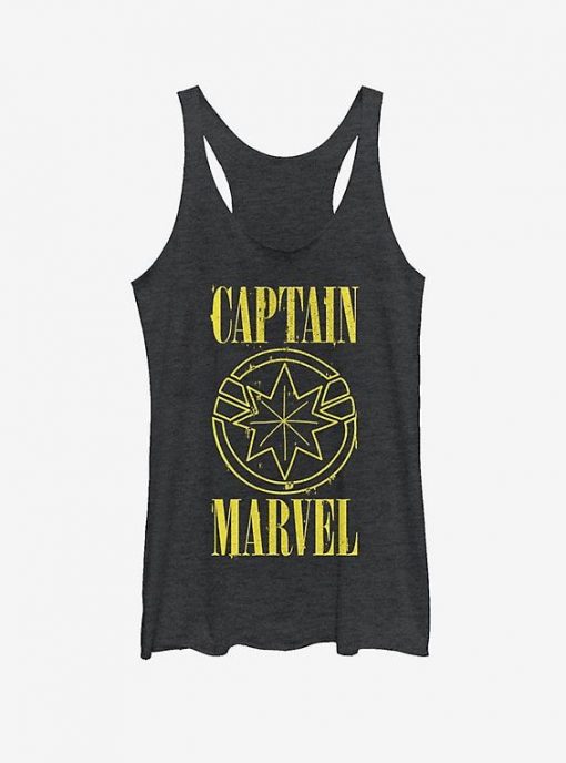 Marvel Captain Marvel Yellow Marvel Girls Tank ZNF08