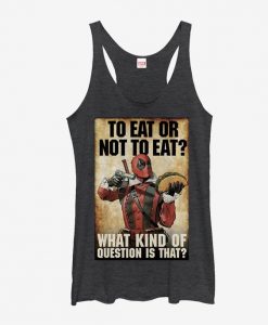 Marvel Deadpool To Eat Or Not To Eat Girls Tank ZNF08