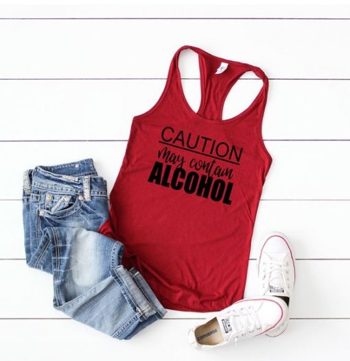 May Contain Alcohol Tank top ZNF08