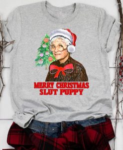 Merry Christmas Slut Puppy T-Shirt ZNF08