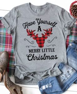 Merry Little Chirtmas T-Shirt ZNF08