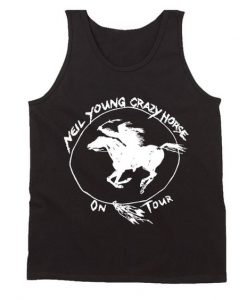 Neil Young And Crazy Horse On Tour Logo Men's Tank Top DAP