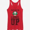 Nintendo Don't Give Up Level Up Mushroom Girls Tanks ZNF08