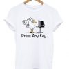 Press any key duck t-shirt DAP