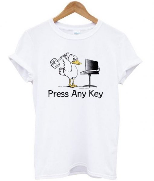 Press any key duck t-shirt DAP