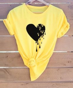 Round Neck Heart TSHIRT ZNF08