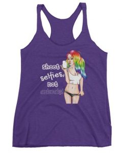 Shoot Selfies Racerback Tank ZNF08