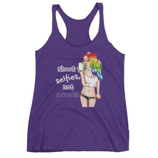 Shoot Selfies Racerback Tank ZNF08