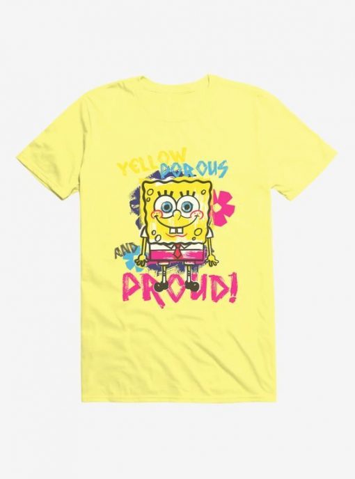 SpongeBob Yellow Proud T-Shirt ZNF08