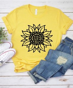 Sunflower Yellow t shirt ZNF08