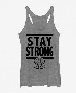 Super Mario Stay Strong Girls Tank ZNF08