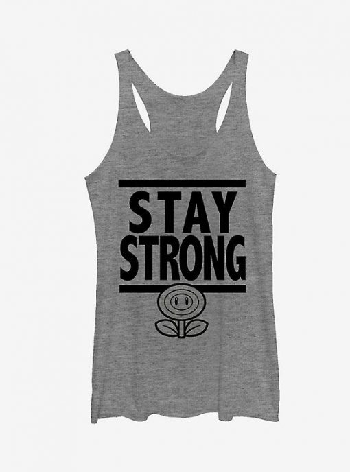 Super Mario Stay Strong Girls Tank ZNF08