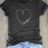 Thankful Heart Short Sleeve T-Shirt ZNF08