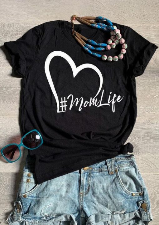 Valentine Mom Life Heart T-Shirt ZNF08