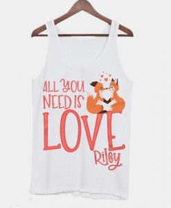 all you need is love valentine fox Tanktop ZNF08