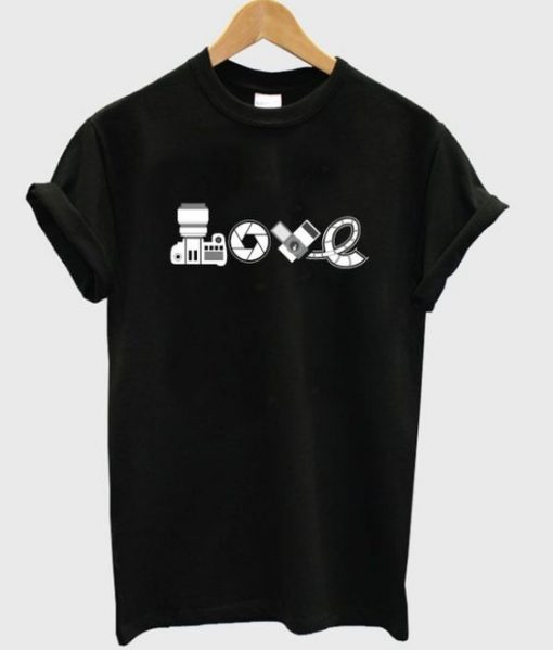 camera love t-shirt AY