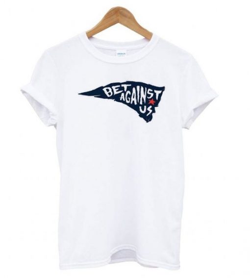 Bet Against Us White T shirt ZNF08