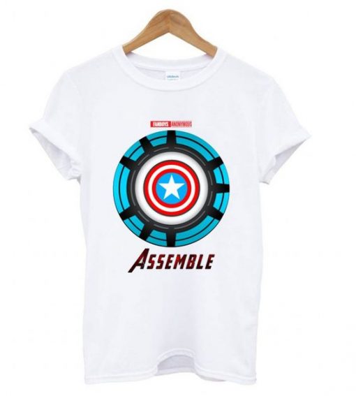 Captain America and Iron Man T shirt ZNF08