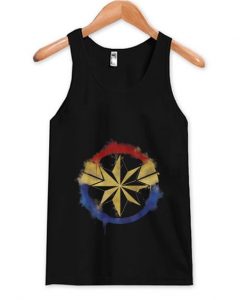 Captain Marvel Spray Paint Tank Top ZNF08