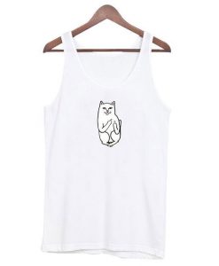 Cat Middle Finger Tanktop ZNF08