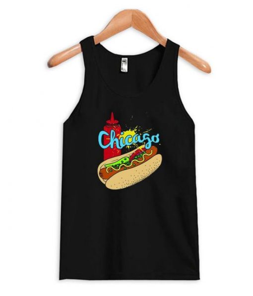 Chicago Hot Dog Tank Top ZNF08