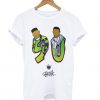 Chunk Fresh Prince 90 print Retro T shirt ZNF08