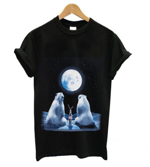 Coca-Cola Full Moon Polar Bears T shirt ZNF08