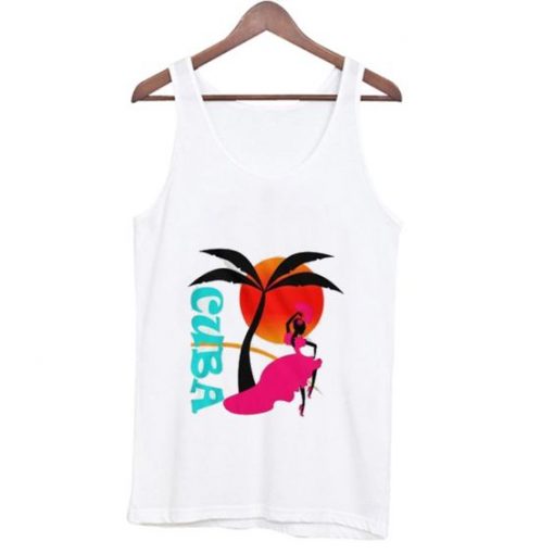 Cuba Premium Scoop Tank Top ZNF08