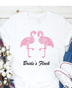 Custom Flamingo Bride's Flock Shirt ZNF08