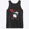 Dabbing Panda Heart Valentines Day Bear Tank Top ZNF08