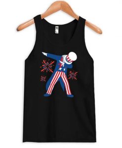 Dabbing Uncle Sam Tanktop ZNF08