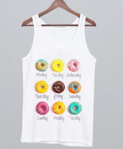 Days Of The Weeks Donut Tank top ZNF08