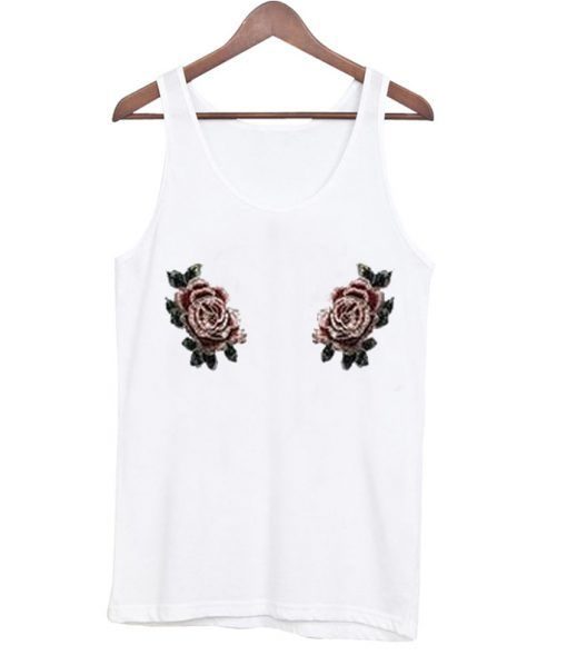 Double-Pink-Roses-Tank-Top ZNF08