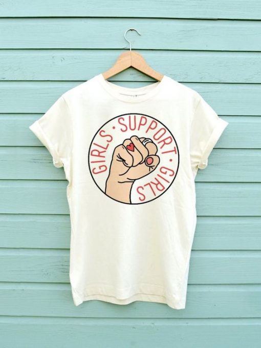 Girls Support Girls Soft Cotton T-Shirt dap