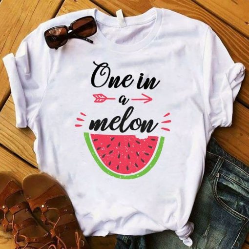 Graphic Watermelon Cute Sweet Fruit Short Sleeve Printed Top Tshirt ZNF08