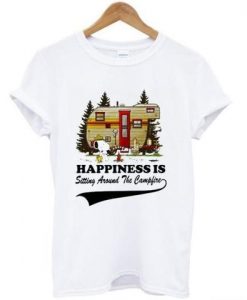 Happiness Is Sitting Around The Camplife T Shirt ZNF08