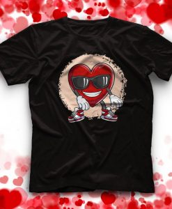 Heart Doing the Floss Dance Valentine t-shirt ZNF08