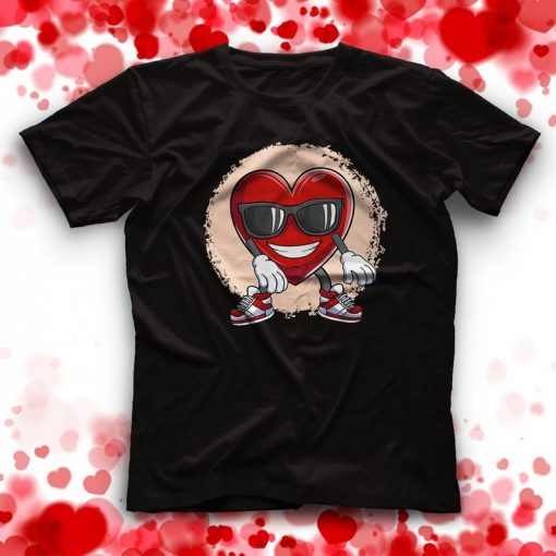 Heart Doing the Floss Dance Valentine t-shirt ZNF08